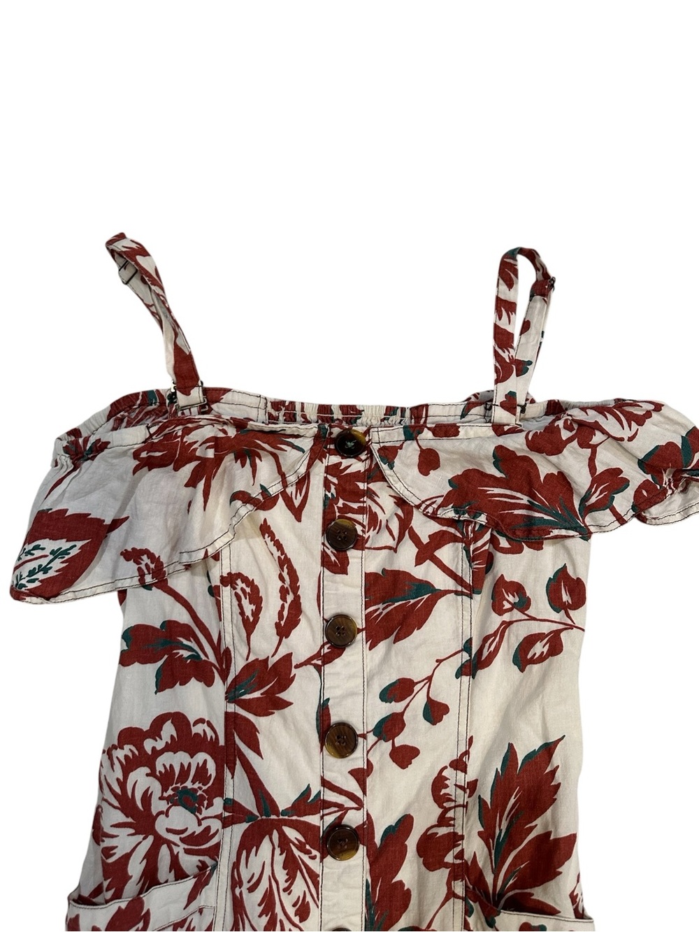 anthropologie Oahu floral cold shoulder midi dress - Picture 3 of 6